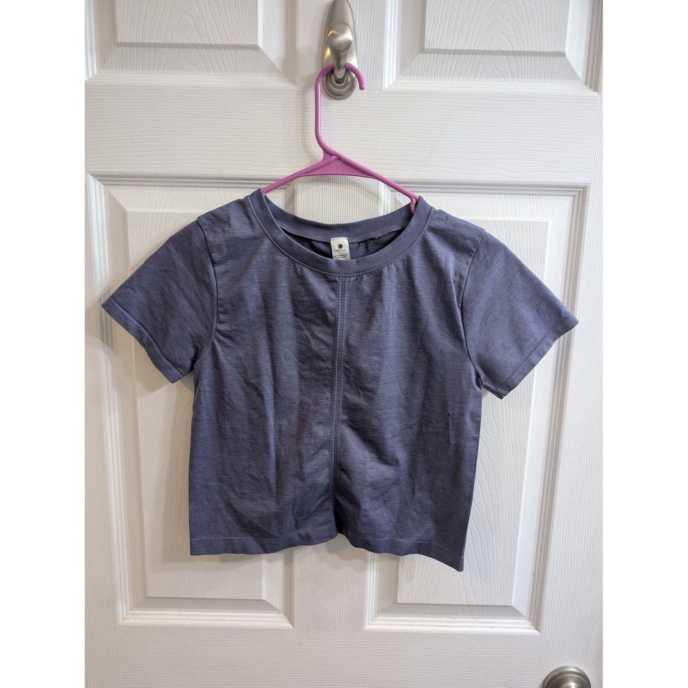 Yogalicious Seamless Ribbed Cropped T-Shirt Women's - Size S